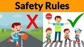 Safety rules  Safety rules for kids  Safety on road  Safety at home  #safetyrulesforkids #safety