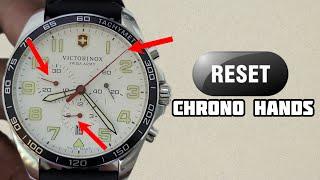 How To RESET Chronograph Hands on Multifunction Watch  Caliber Ronda 5030.D