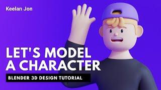 Blender Character Modeling Tutorial - Lets Model a Basic Character - Blender Tutorial