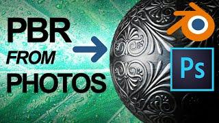 How To make PBR Textures  Photoshop & Blender Beginner Tutorial