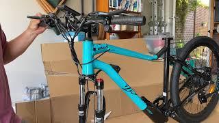 How to Assemble an E bike. Electric Push bike assembly. ebike VALK