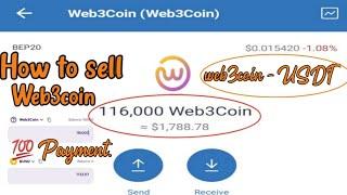 How to sell web3coin on trust wallet  How to swap web3coin to usdt  Web3coin withdraw update