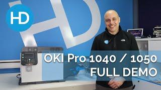 OKI Pro 1040 and 1050 Label Printer - Full Demonstration  HD Labels