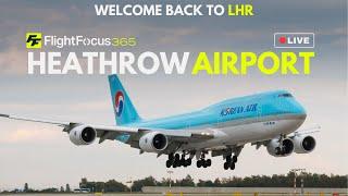 Heathrow Airport Live - Welcome Back Korean Air 747-8i  Wednesday 26th June 2024