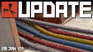 Big change to pipes new attack heli??  Rust Update 20th January 2023