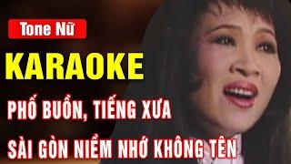 Phố Buồn Sài Gòn Niềm Nhớ Không Tên Karaoke Tone Nữ  Thanh Thúy  Asia Karaoke Beat Chuẩn