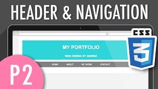 CSS Header & Horizontal Navigation Menu  PART 2  XO PIXEL