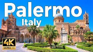 Palermo Sicily Italy Walking Tour 4k Ultra HD 60fps – With Captions