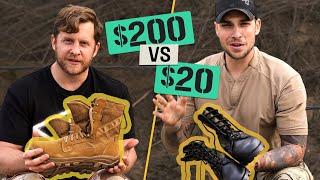 CHEAP vs. EXPENSIVE Army Boots - Can Spec Ops Feel The Difference?