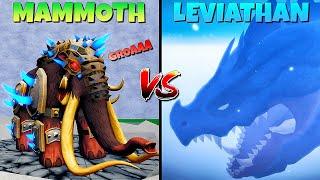 SERU 1000% Boss Terkuat LEVIATHAN VS MAMMOTH Fruit Mythical Beast 