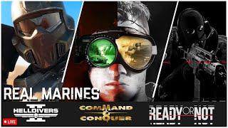 LIVE - COMMAND&CONQUER  HELLDIVERS2  READY or NOT  GLID vs VENOM