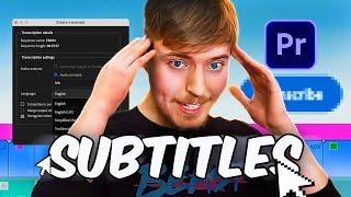 How to Create ANIMATED Subtitles Premiere Pro Tutorial