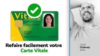 Comment refaire votre carte vitale Sur internet