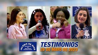 Testimonios 26 de mayo de 2023 - Iglesia de Dios Ministerial de Jesucristo Internacional