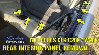 Removing the Rear Interior Door Panel on a Mercedes CLK C209  W209  A209