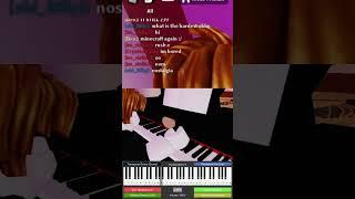 I played SUBWOOFER LULLABY Minecraft on ROBLOX Piano #roblox #piano #robloxpiano #music #minecraft