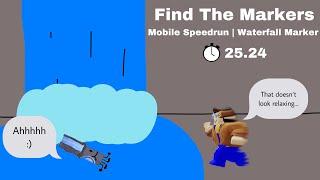 Waterfall Marker Mobile Speedrun  25.24  Find The Markers