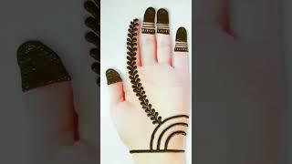 Very Easy and Simple Mehndi design for Front Hand #shorts #valentinesdaymehndi #eidmehndi