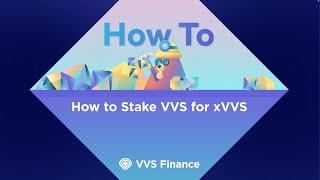 How to Stake VVS for xVVS