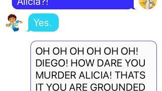 Dora Cries for 2 hours Grounded Diego murders Alicia Grounded punishment day.