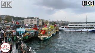 Eminonu & Sirkeci Walking Tour Istanbul  4K HDR