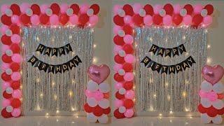 Simple & Easy Birthday Decoration Ideas for theAnniversary decoration ideasred&pink theme decor