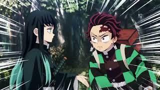 tanjiro meets muichiro tokito  Demon Slayer season 3 ep 2