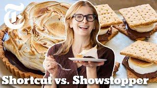 Smores Two Ways Easy Oven Smores vs. Giant Smores Tart  Melissa Clark  NYT Cooking