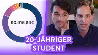 20 Jähriger Student mit 90.000€ Core Satellite Portfolio  Finanzfluss Stream Highlights