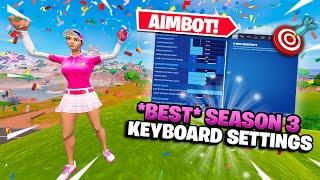 BEST Keyboard & Mouse + Controller Settings for INSANE AIM + FAST EDITS Fortnite Season 3 