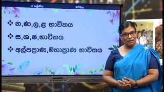 නණලළ  සශෂ  අල්පප්‍රාණ මහප්‍රාණ භාවිතය   -   04 ශ්‍රේණියසිංහල