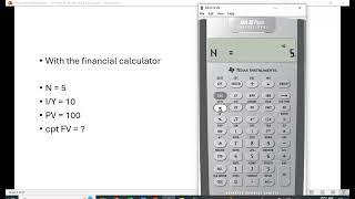 PV and FV on the TI BA II Plus Financial Calculator