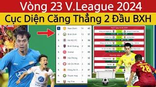  Lịch Thi Đấu Vòng 23 V.League 2024 Đã Trở Lại  Bảng Xếp Hạng Cập Nhật Mới  Nam Định Chờ Vô Địch