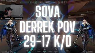 EG Derrek POV Sova on Breeze 29-17 KD VALORANT Pro POV