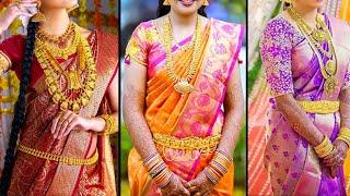 Latest Wedding Saree Collection  Kanchi Pattu Sarees  Bridal Saree Design   Kanjivaram Silk Saree