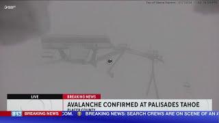 Avalanche confirmed at Palisades Tahoe