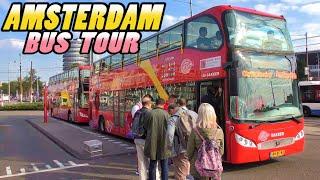 Amsterdam CitySightseeing  Bus Tour 4k