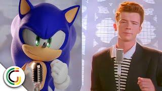 Comparison Sonic RickRoll VS Original - Graphy