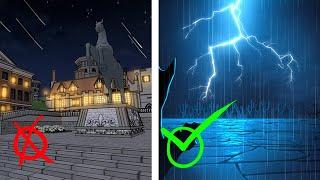 Webtoon Backgrounds Right and Wrong