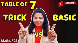 Best Trick for the Table of 7  Arti ki Maths Trick  Vedic #Maths #shorts