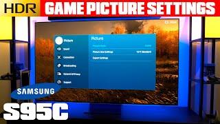 Samsung S95C - Best HDR Gaming Picture Settings for PS5  Xbox Series HDR