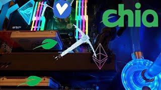 Farming The Chia Network Plotting 35 Chia In Parallel CPU Mining Verus & GPU Mining Ethereum