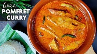 POMFRET FISH CURRY  GOAN POMFRET CURRY  PAPLET HOOMAN RECIPE  POMFRET CURRY  GOAN FISH CURRY 4K