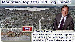 Off Grid Mountain Top Log Cabin  39 Acres $69500