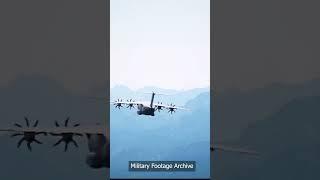 U.S. Paratroopers Jump from Airbus A400M Atlas Aircraft in Germany