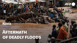 Aftermath of deadly floods in Nairobis Mathare slums  AFP