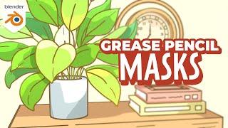 Dynamic Grease Pencil Masks in Blender 3D - Tutorial & Free Download