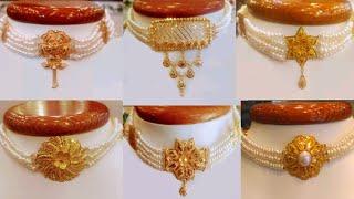 Gold Pearl Choker Necklaces  Latest Pearls Choker Necklace Designs With Weight And Price
