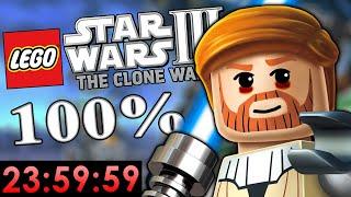 I Gave Myself 24 Hours to 100% Lego Star Wars 3 The Clone Wars