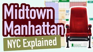 Midtown Manhattan  New York Layout Explained with Map